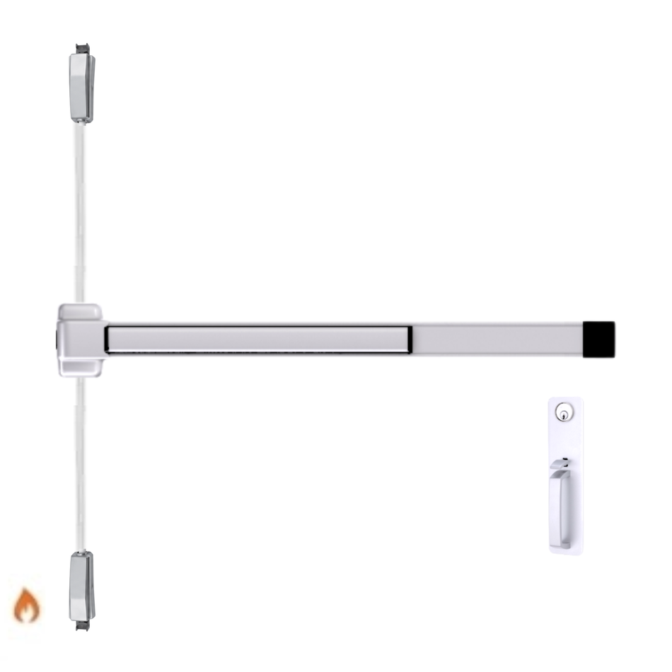 Von Duprin 2227TP-F - Thumbpiece Surface Mounted Vertical Rod Device Von Duprin 22 Series - Fire Rated
