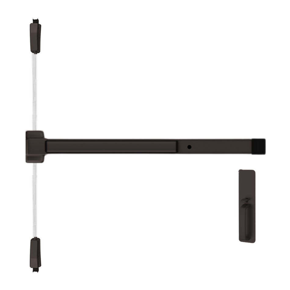 Von Duprin 2227TP-BE - Thumbpiece, Blank Escutcheon Surface Mounted Vertical Rod Device Von Duprin 22 Series