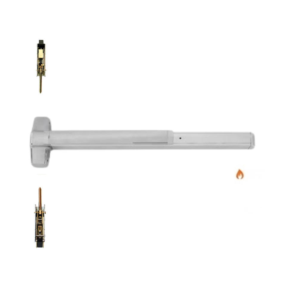 Von Duprin 9848EO-F/9948EO-F - Exit Only Concealed Vertical Rod Device - Fire Rated