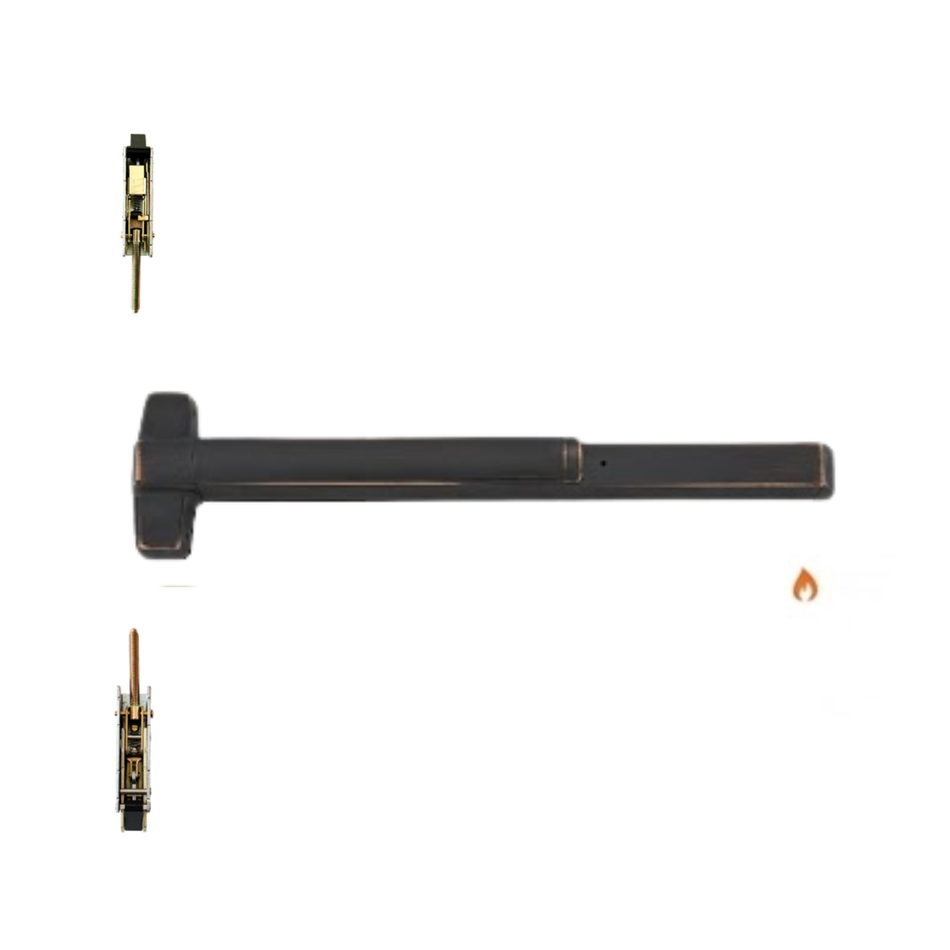 Von Duprin 9848EO-F/9948EO-F - Exit Only Concealed Vertical Rod Device - Fire Rated