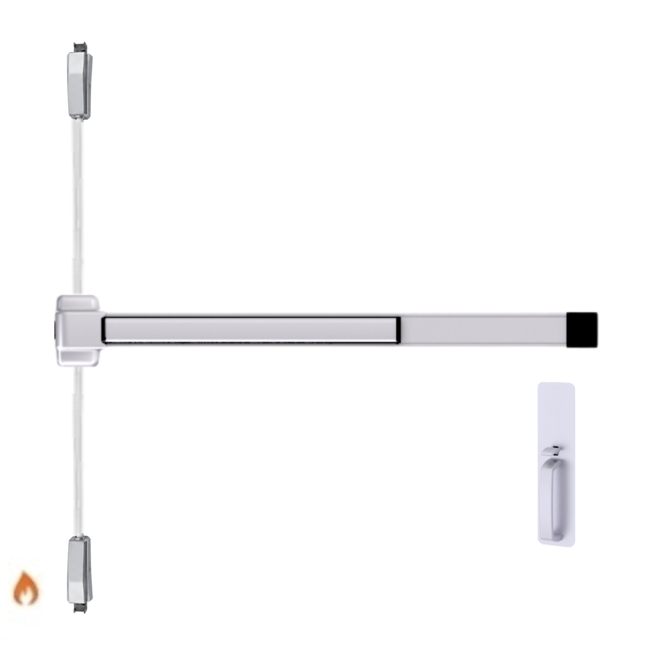 Von Duprin 2227TP-BE-F - Thumbpiece, Blank Escutcheon Surface Mounted Vertical Rod Device Von Duprin 22 Series - Fire Rated