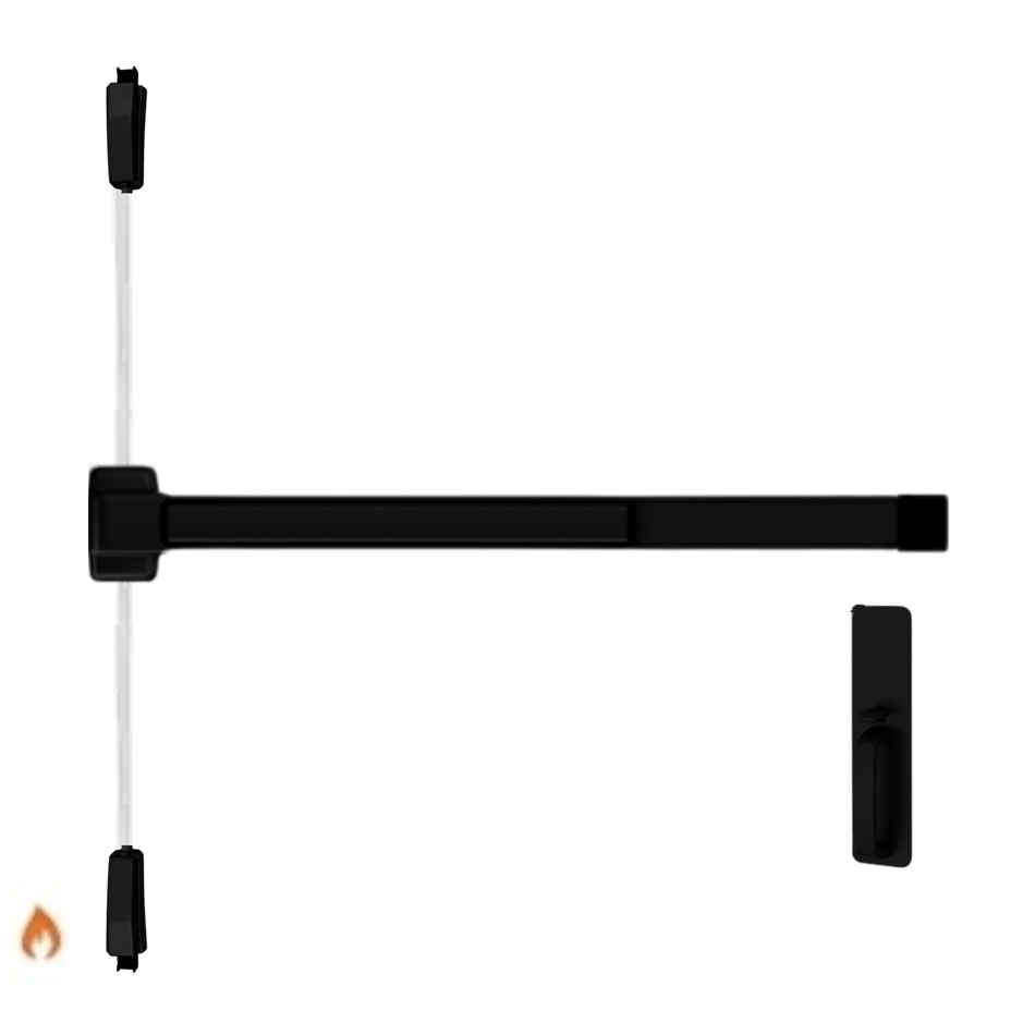 Von Duprin 2227TP-BE-F - Thumbpiece, Blank Escutcheon Surface Mounted Vertical Rod Device Von Duprin 22 Series - Fire Rated