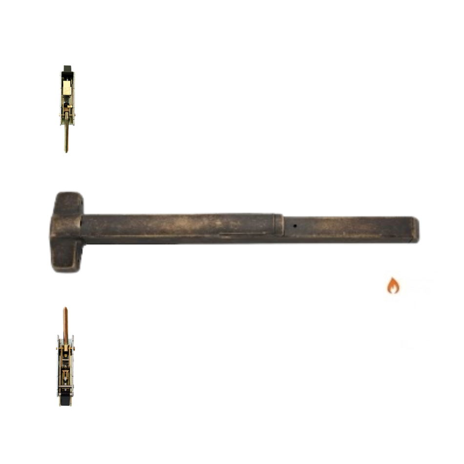Von Duprin 9848EO-F/9948EO-F - Exit Only Concealed Vertical Rod Device - Fire Rated