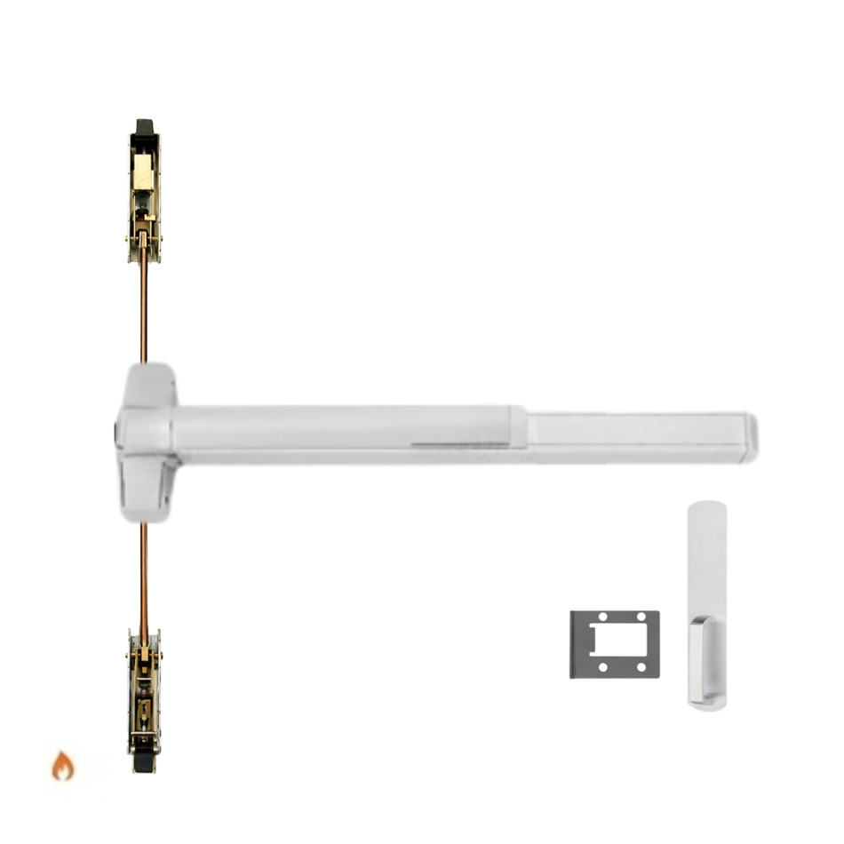 Von Duprin 9847WDC-DT-F/9947WDC-DT-F - Dummy Trim Wood Door Concealed Vertical Rod Device - Fire Rated