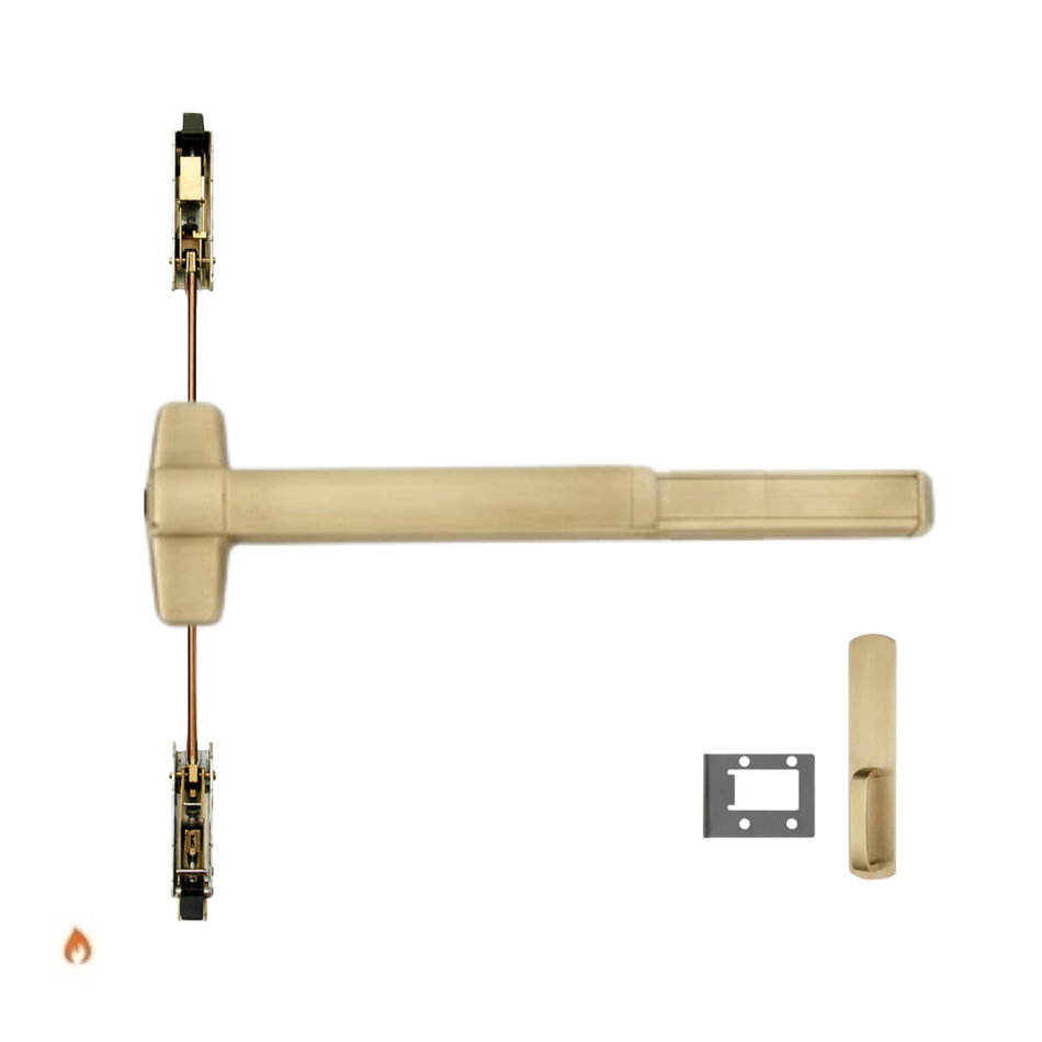 Von Duprin 9847WDC-DT-F/9947WDC-DT-F - Dummy Trim Wood Door Concealed Vertical Rod Device - Fire Rated