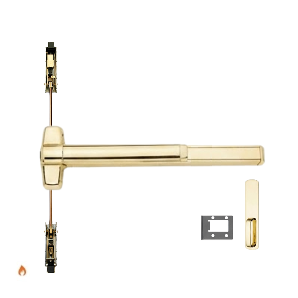 Von Duprin 9847WDC-DT-F/9947WDC-DT-F - Dummy Trim Wood Door Concealed Vertical Rod Device - Fire Rated