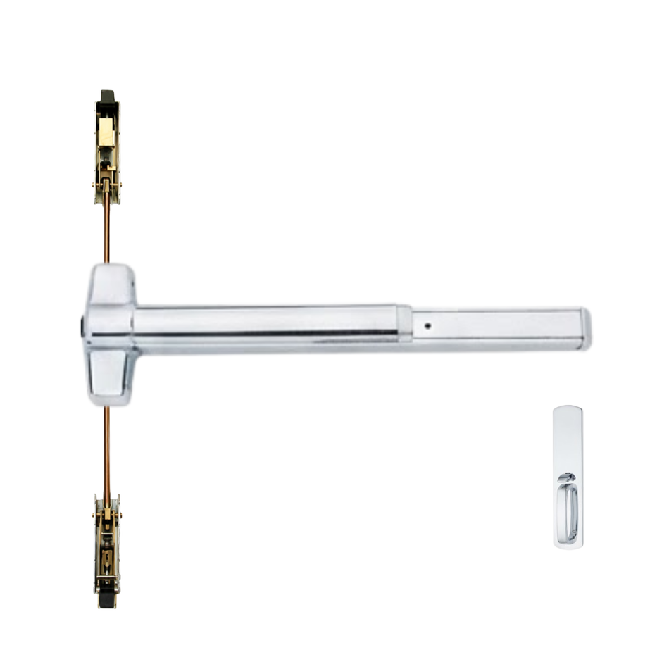 Von Duprin 9847TP-BE/9947TP-BE - Thumbpiece, Blank Escutcheon Concealed Vertical Rod Device