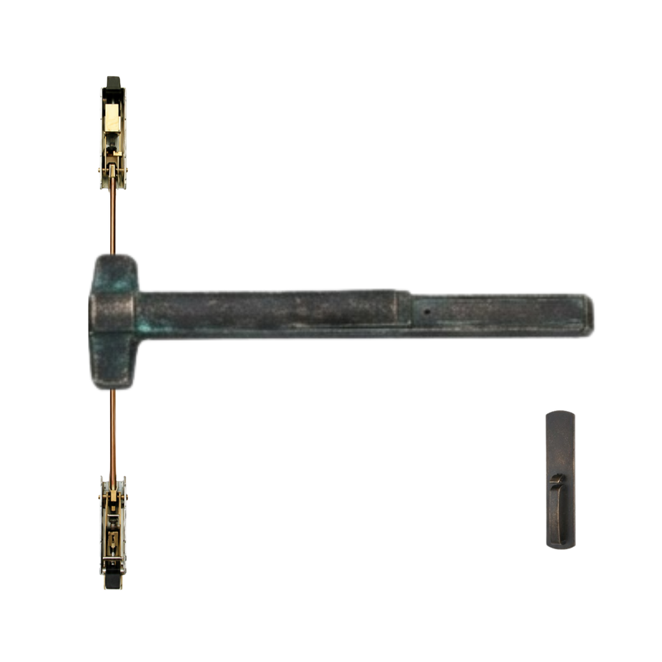 Von Duprin 9847TP-BE/9947TP-BE - Thumbpiece, Blank Escutcheon Concealed Vertical Rod Device
