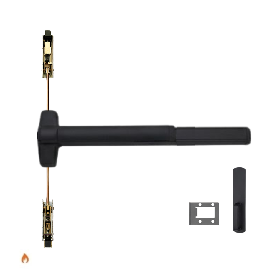 Von Duprin 9847WDC-DT-F/9947WDC-DT-F - Dummy Trim Wood Door Concealed Vertical Rod Device - Fire Rated