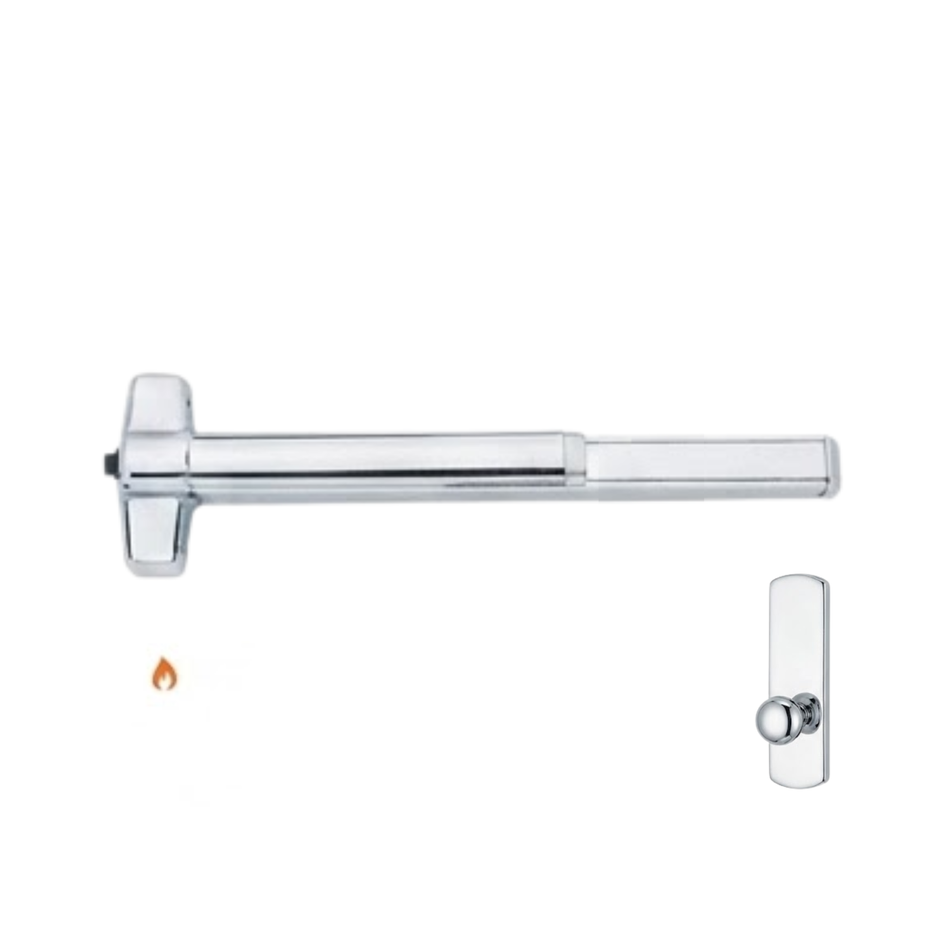 Von Duprin 98K-BE-F/99K-BE-F - Knob, Blank Escutcheon Rim Exit Device - Fire Rated