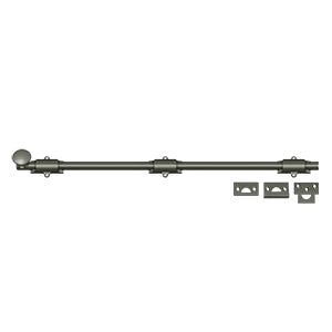 Deltana 24SB 24" Surface Bolt, Heavy-Duty, Solid Brass