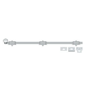 Deltana 24SB 24" Surface Bolt, Heavy-Duty, Solid Brass
