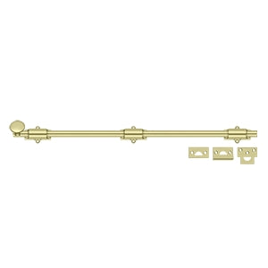 Deltana 24SB 24" Surface Bolt, Heavy-Duty, Solid Brass