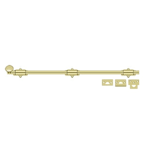 Deltana 24SB 24" Surface Bolt, Heavy-Duty, Solid Brass