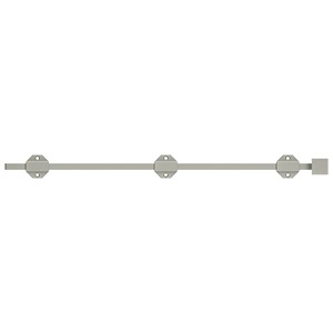 Deltana 24SBM 24" Modern Surface Bolt, Heavy-Duty, Solid Brass