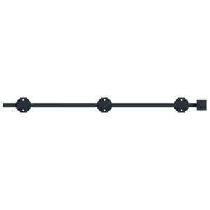 Deltana 24SBM 24" Modern Surface Bolt, Heavy-Duty, Solid Brass