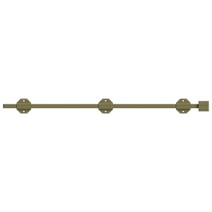 Deltana 24SBM 24" Modern Surface Bolt, Heavy-Duty, Solid Brass