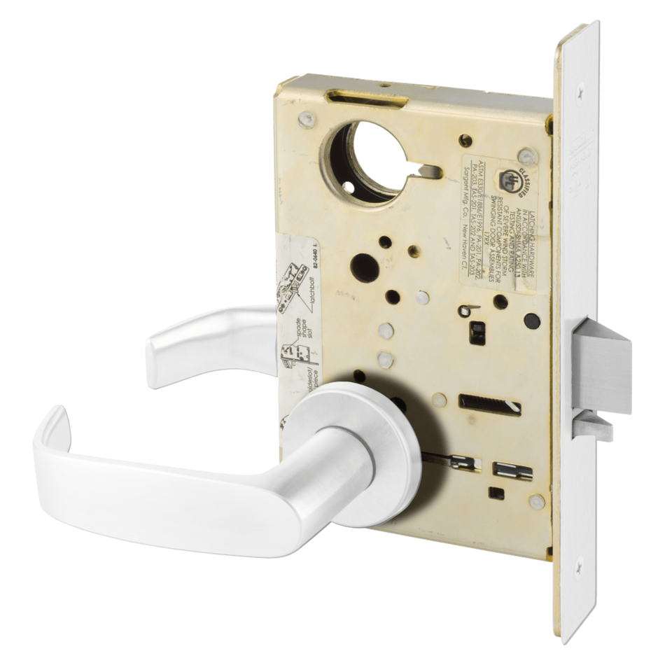 Sargent 8215 Passage or Closet Function, Non-Keyed Heavy Duty Mortise Lock, Grade 1