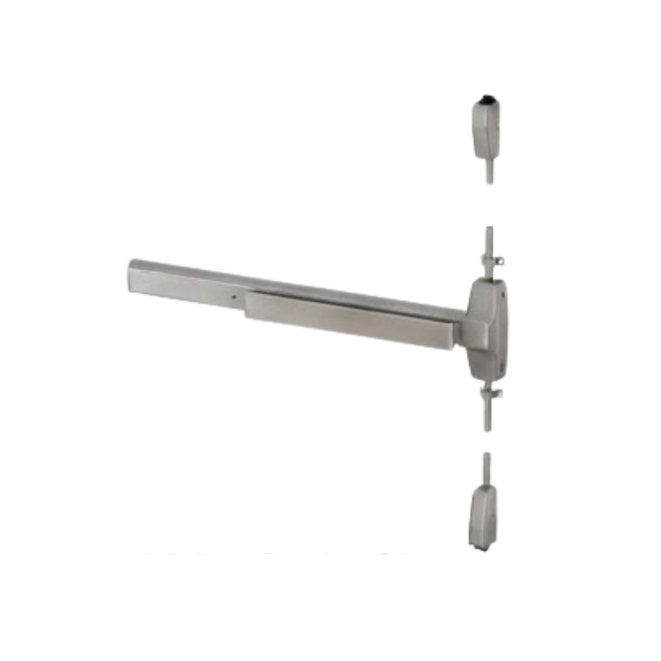 Von Duprin 7827EO Surface Vertical Rod Heavy Duty Wide Stile Exit Device