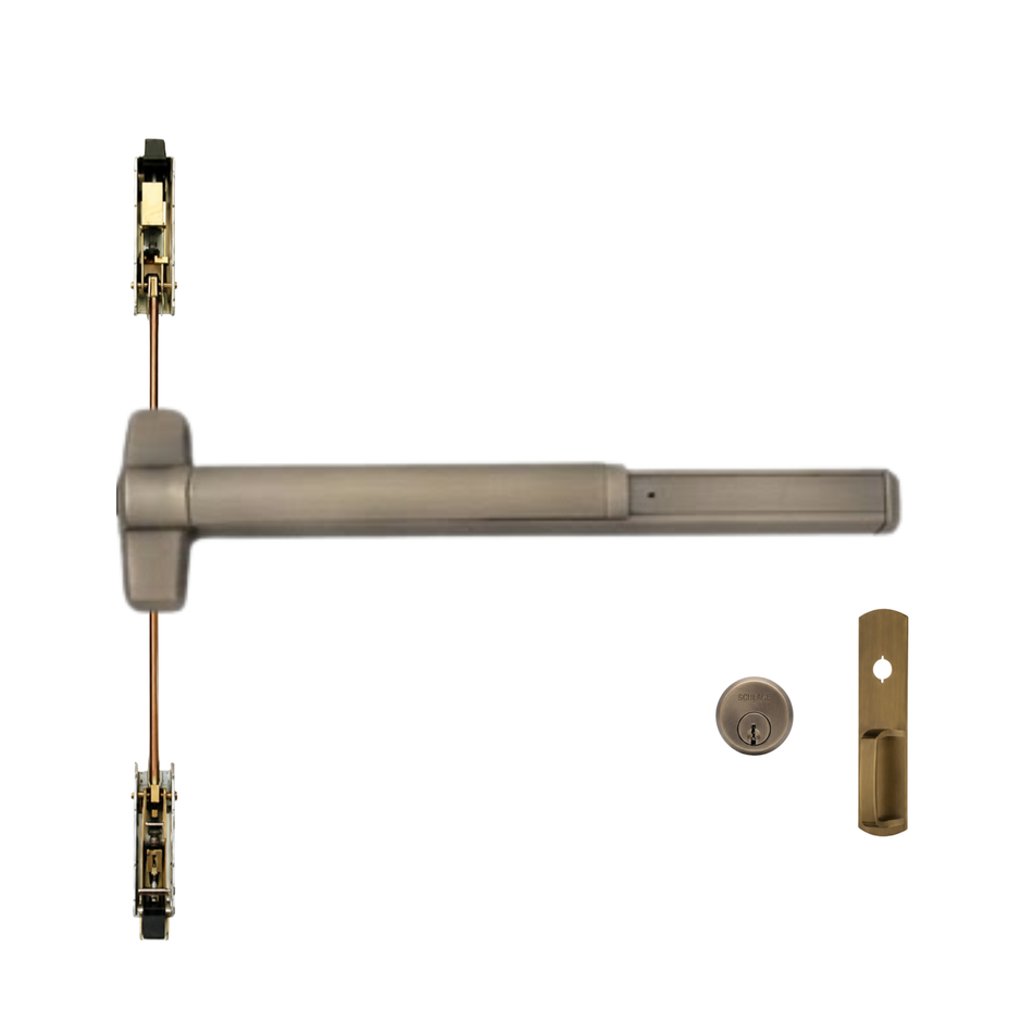Von Duprin 9848NL-OP/9948NL-OP - Night Latch, Optional Pull Concealed Vertical Rod Device