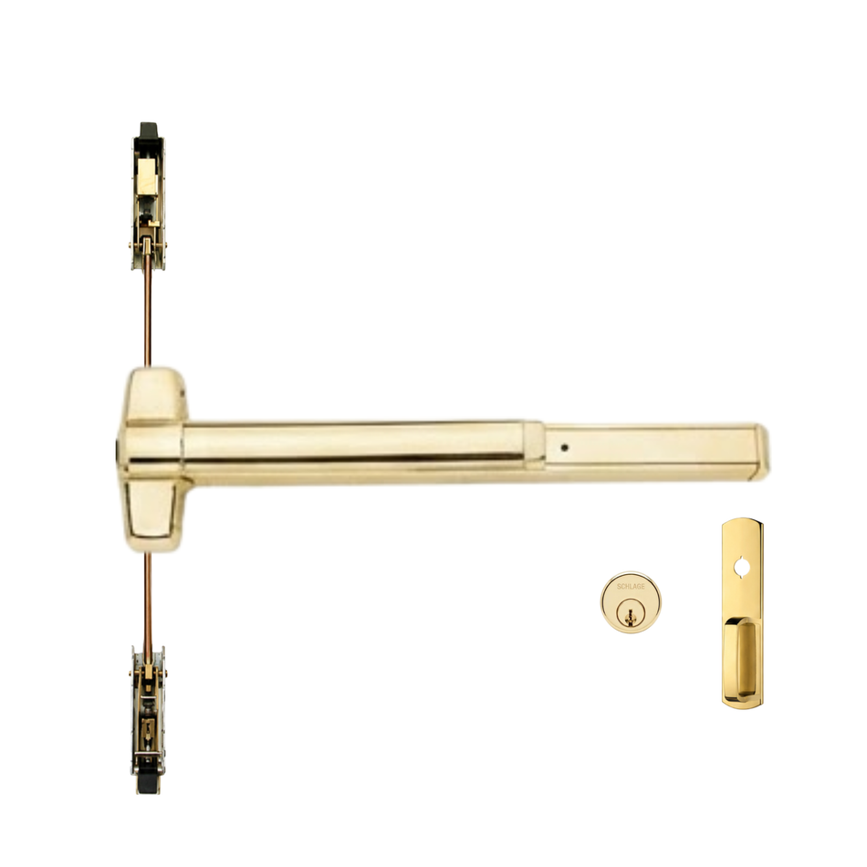 Von Duprin 9848NL-OP/9948NL-OP - Night Latch, Optional Pull Concealed Vertical Rod Device