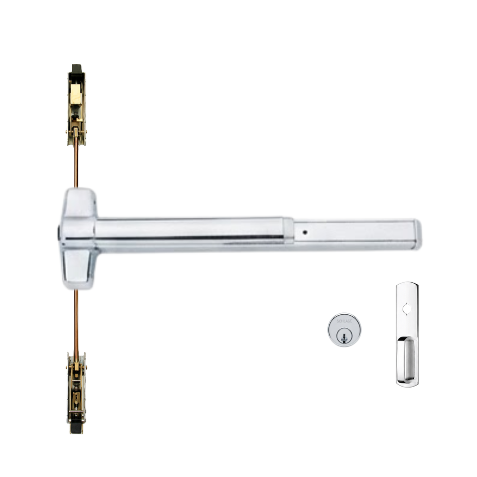 Von Duprin 9848NL-OP/9948NL-OP - Night Latch, Optional Pull Concealed Vertical Rod Device