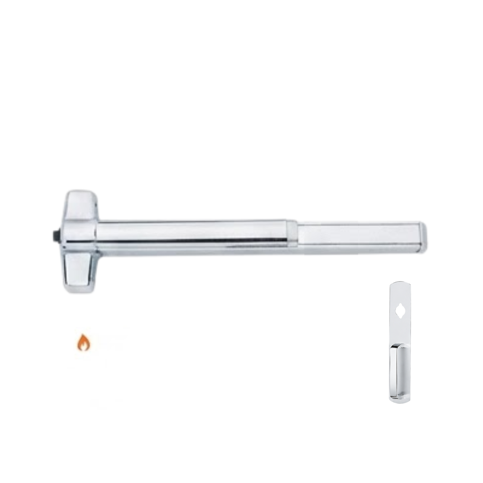 Von Duprin 98NL-F/99NL-F- Night Latch Rim Exit Device - Fire Rated