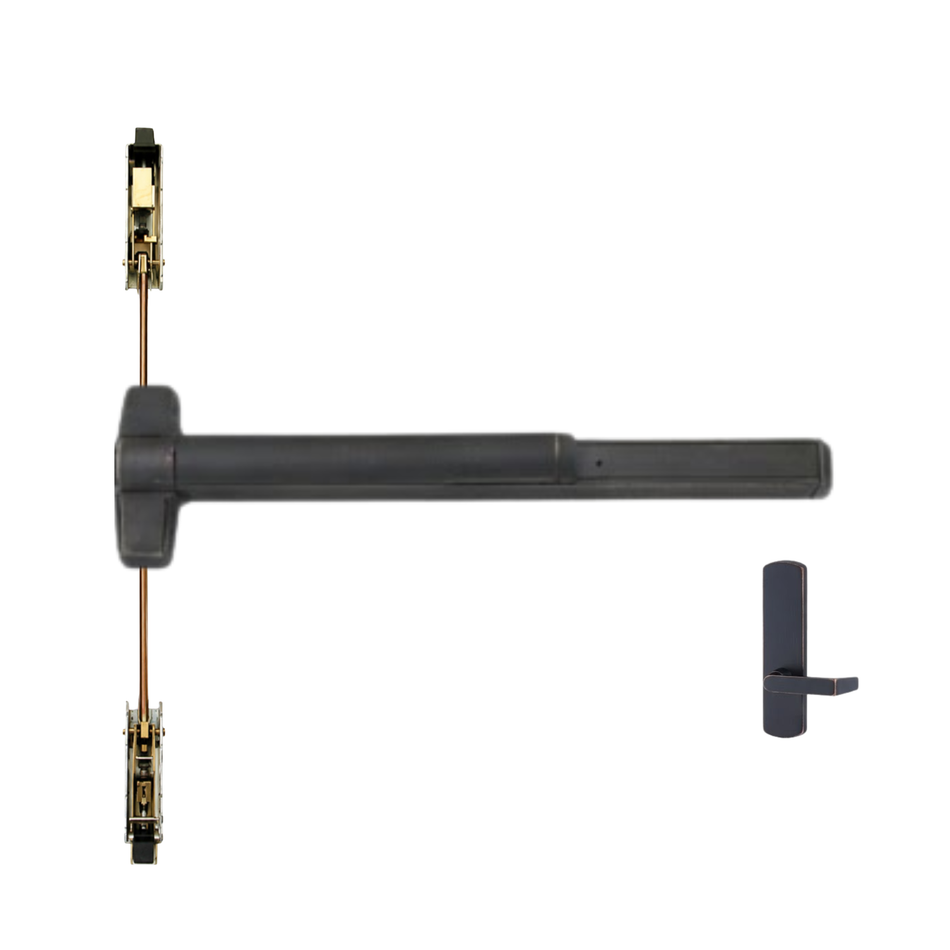 Von Duprin 9847L-BE/9947L-BE - Lever, Blank Escutcheon Concealed Vertical Rod Device