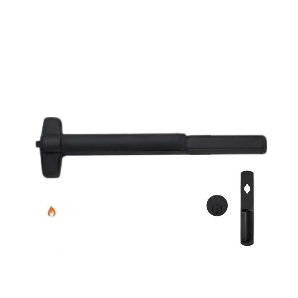 Von Duprin 98NL-OP-F/99NL-OP-F - Night Latch, Optional Pull Rim Exit Device - Fire Rated