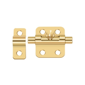 Deltana 2BB 2" Barrel Bolt, Solid Brass