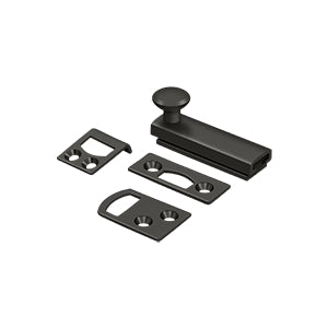 Deltana 2SBCS 2" Solid Brass Surface Bolt, Concealed Screws, HD