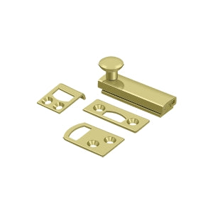 Deltana 2SBCS 2" Solid Brass Surface Bolt, Concealed Screws, HD