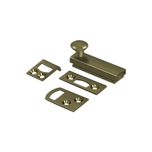Deltana 2SBCS 2" Solid Brass Surface Bolt, Concealed Screws, HD