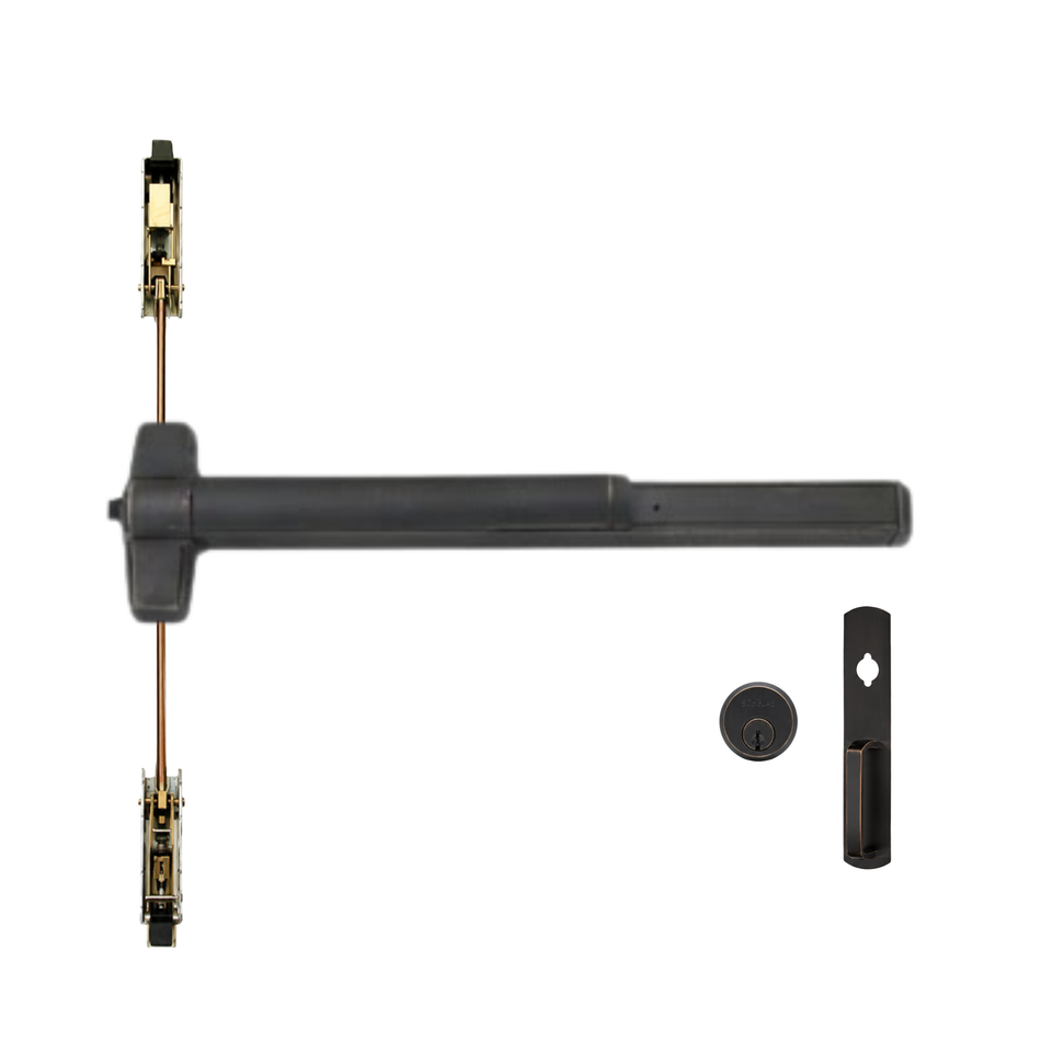 Von Duprin 9847NL-OP/9947NL-OP - Night Latch, Optional Pull Concealed Vertical Rod Device