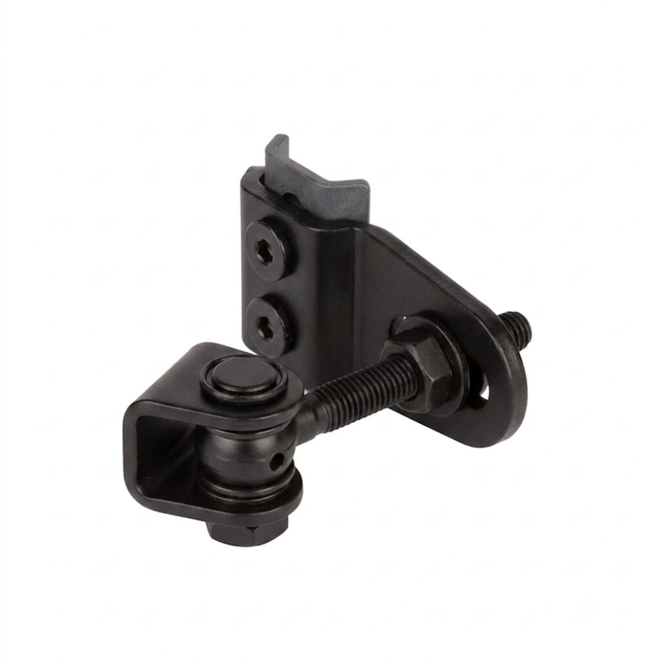 Locinox GBMU4D 180° weld-on 4D adjustable hinge with M12, Eyebolt 3-1/2" - Black