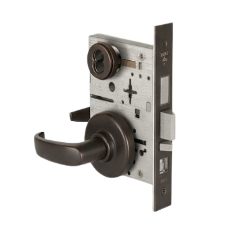 45H-7-AB Office Deadbolt Function Mortise Lock Single Keyed