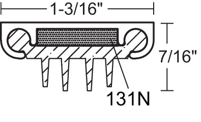 NGP 312V X 131N Acoustical Door Shoe
