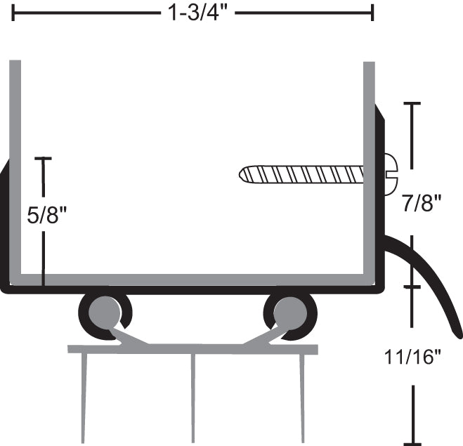 NGP 319ET Thermoplastic Door Shoe