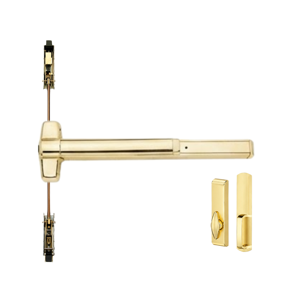 Von Duprin 9847TLBE/9947TLBE - Turn Lever, Blank Escutcheon Concealed Vertical Rod Device