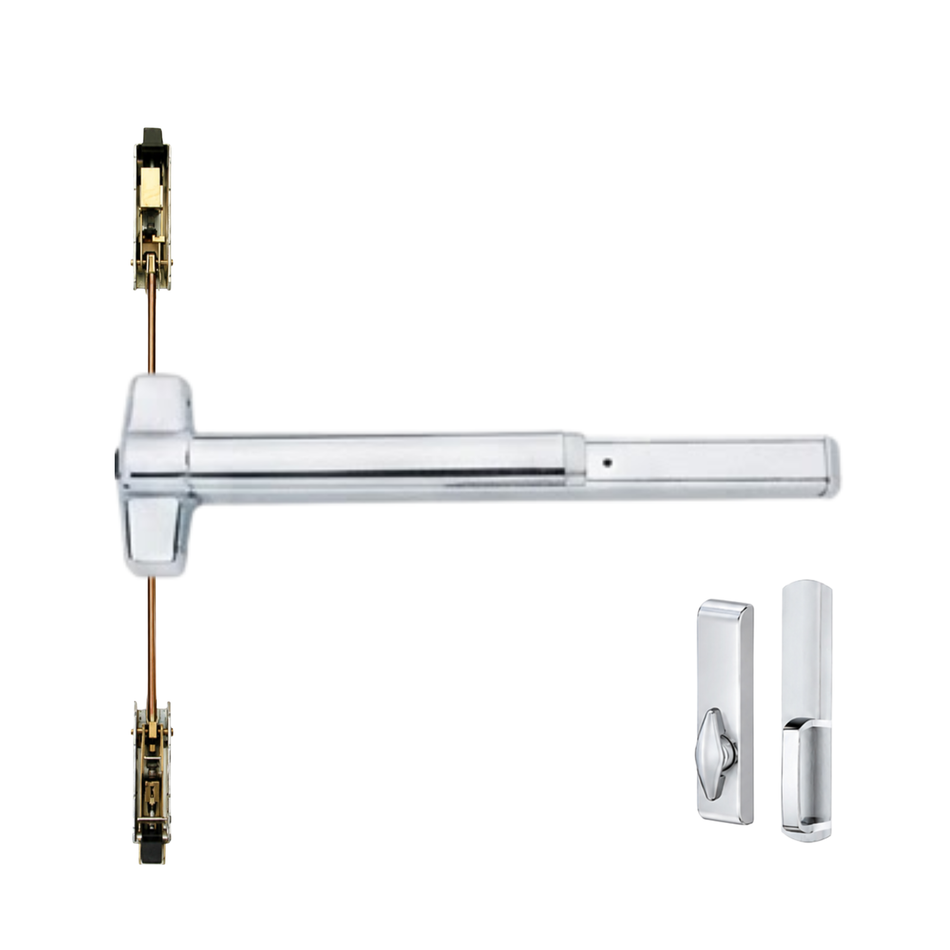 Von Duprin 9847TLBE/9947TLBE - Turn Lever, Blank Escutcheon Concealed Vertical Rod Device