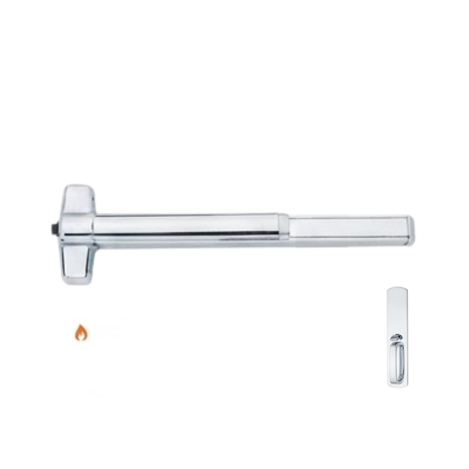 Von Duprin 98TP-F/99TP-F - Thumbpiece, Blank Escutcheon Rim Exit Device - Fire Rated