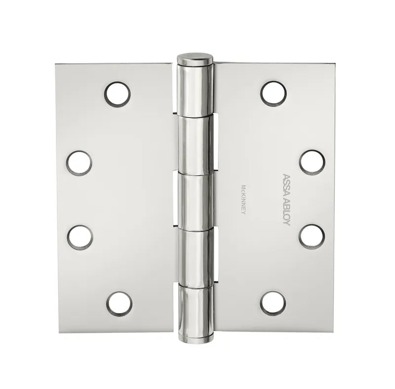 McKinney T2314 Stainless Steel Standard Weight Plain Bearing Full Mortise Five Knuckle Hinge