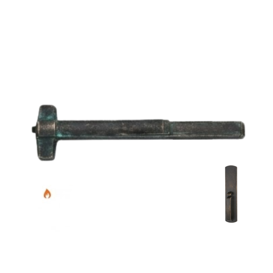 Von Duprin 98TP-F/99TP-F - Thumbpiece, Blank Escutcheon Rim Exit Device - Fire Rated