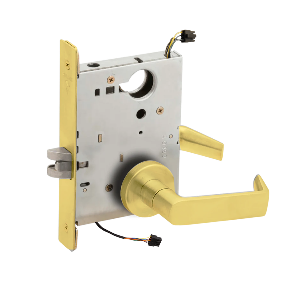 Schlage L9090EL - Electrified Mortise Lock - Grade 1, Fail Safe, Outside Lever EL, No Cylinder Override, Request to Exit
