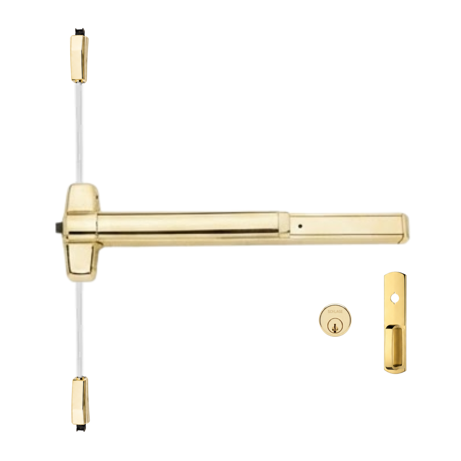 Von Duprin 9857NL-OP/9957NL-OP - Night Latch, Optional Pull Surface Three Point Latch Device