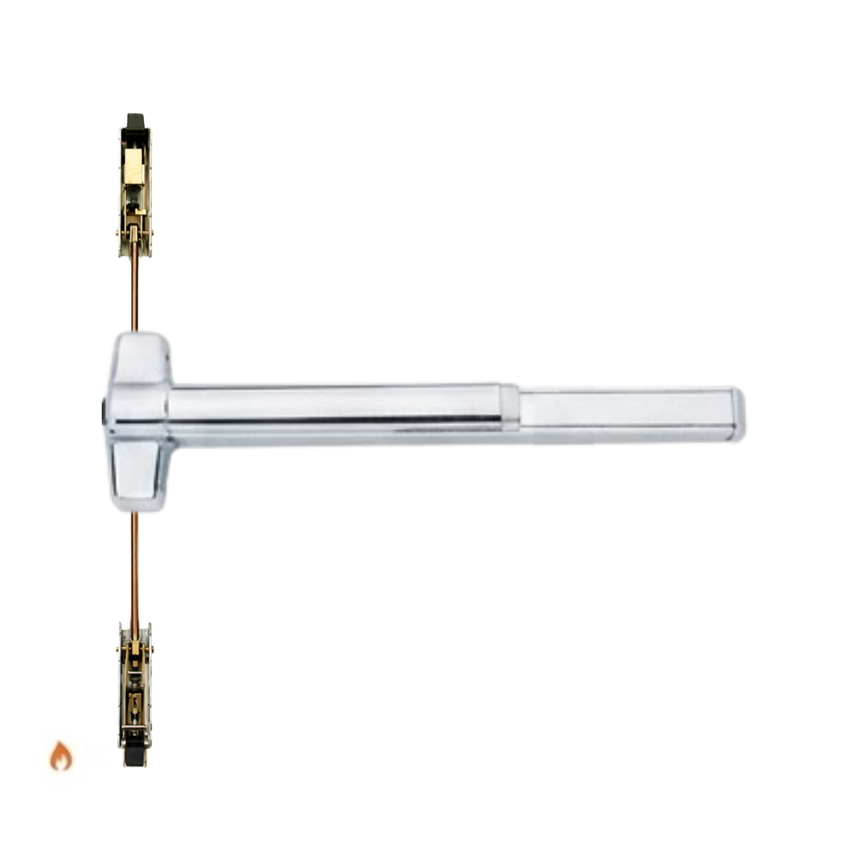 Von Duprin 9847EOF/9947EOF - Exit Only Concealed Vertical Rod Device - Fire Rated