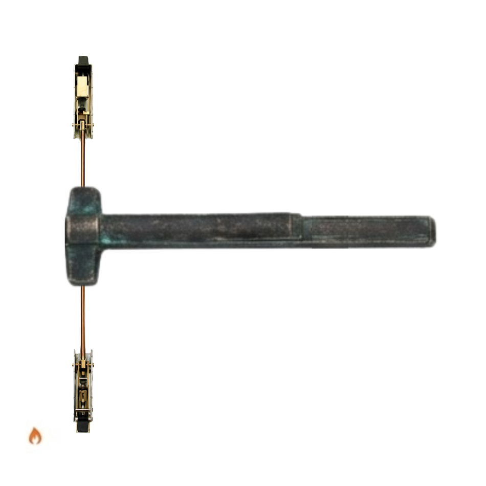 Von Duprin 9847EOF/9947EOF - Exit Only Concealed Vertical Rod Device - Fire Rated