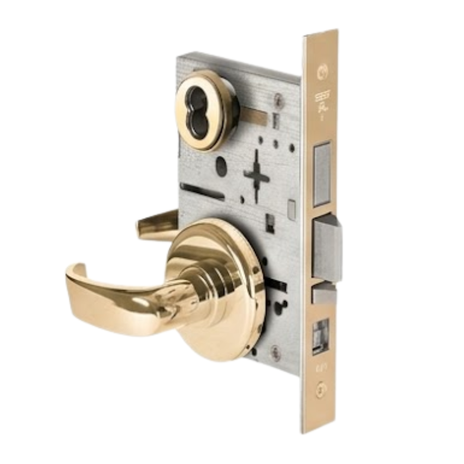 45H-7-AB Office Deadbolt Function Mortise Lock Single Keyed