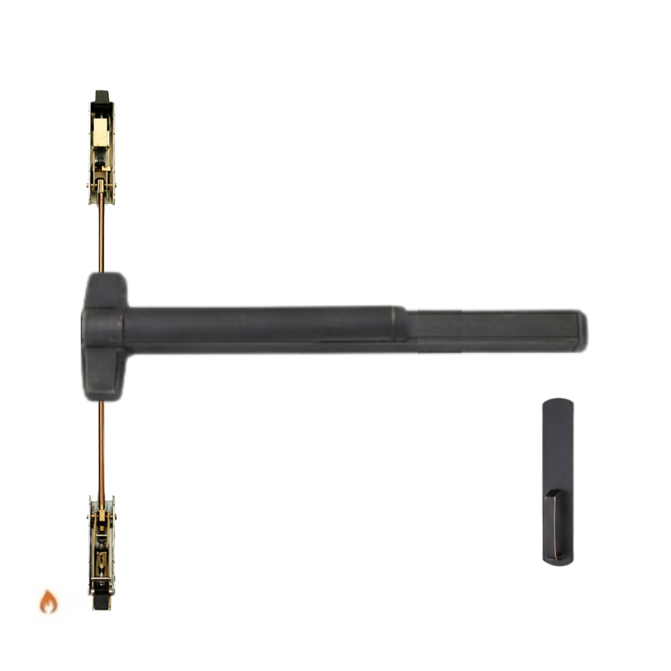 Von Duprin 9847DTF/9947DTF - Dummy Trim Concealed Vertical Rod Device - Fire Rated