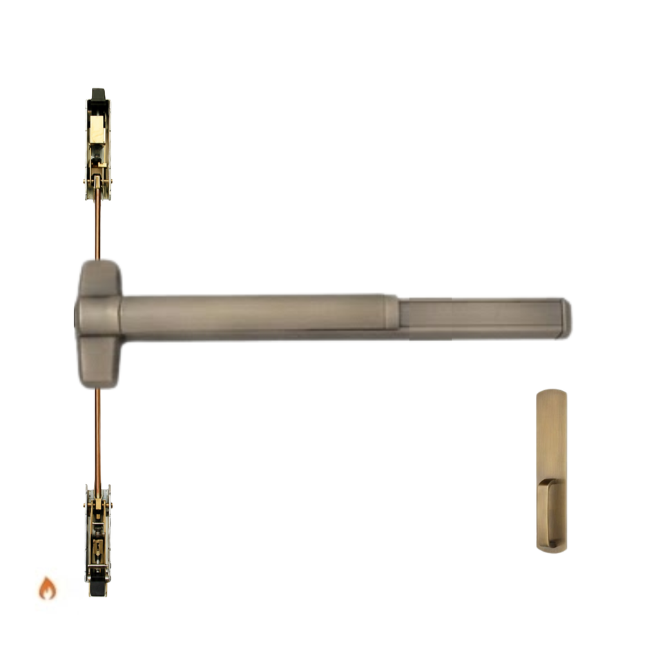 Von Duprin 9847DTF/9947DTF - Dummy Trim Concealed Vertical Rod Device - Fire Rated